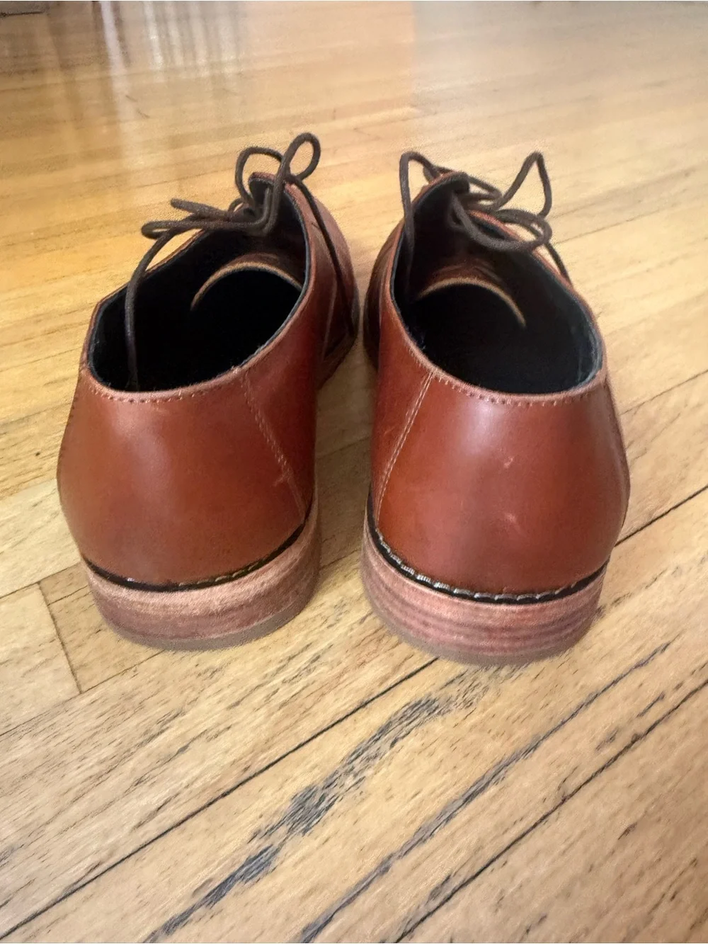 Nisolo Leather Lace-Up Oxford Dress Shoes - Brown